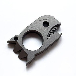 Titanium Shark Multi-Tool: Bottle Opener & Keychain