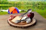 CrocTool 5-in-1 Titanium Camping Spork Set