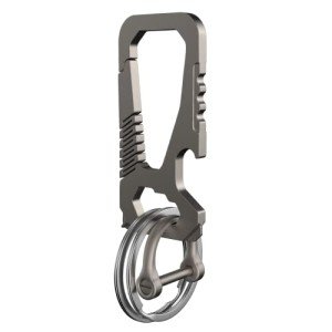 Toovem Heavy Duty Titanium Keychain with Bottle Opener