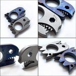 Titanium Shark Multi-Tool: Bottle Opener & Keychain