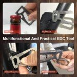 Toovem Heavy Duty Titanium Keychain with Bottle Opener