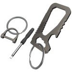 Toovem Heavy Duty Titanium Keychain with Bottle Opener