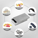 WANERSEN Titanium EDC Container Storage Box Mini Metal Box Outdoor Camping Gear Backbag Tool For Tiny Things, Silver