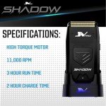 JV PRO Shadow Premium Electric Shaver with Precision Cutting Technology - Cordless Gold Titanium Foil Shaver for Smooth, Close Shaves – Rechargeable 11,000 RPM High Torque Motor