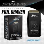 JV PRO Shadow Premium Electric Shaver with Precision Cutting Technology - Cordless Gold Titanium Foil Shaver for Smooth, Close Shaves – Rechargeable 11,000 RPM High Torque Motor