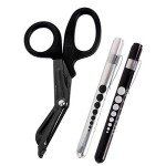 Titanium EMT Trauma Shears with LED Light Set