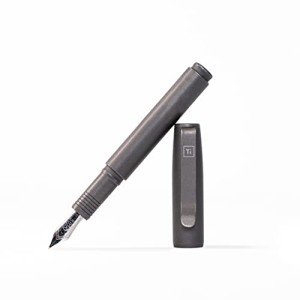 Titanium Stonewashed EDC Fountain Pen by BIG IDEA DESIGN