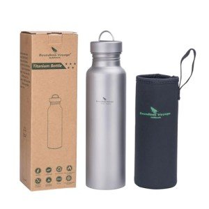 iBasingo 800ml Lightweight Titanium Sports Bottle