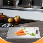 Premium Titanium Kitchen Cutting Board - Double-Sided