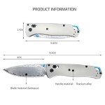 HUAAO 535 Titanium Folding Knife with Axis Lock