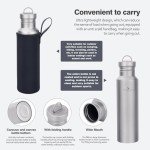 Titanium Wide Mouth Water Bottle - 750ml
