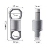WANERSEN Heavy Duty Titanium 360° Key Ring
