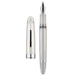 Asvine J16 Brushed Titanium Fountain Pen Set