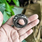 WANERSEN Titanium Fidget Ring Spinner, EDC Slider Toy
