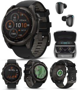 Garmin Fenix 8 Solar GPS Smartwatch Bundle
