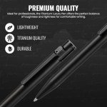 Luxury Titanium Rechargeable Ballpoint Pen with Clip