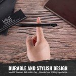 Luxury Titanium Rechargeable Ballpoint Pen with Clip