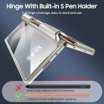 Samsung Galaxy Z Fold 6 Titanium Case with S Pen