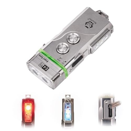 RovyVon E4 Pro Titanium USB-C Keychain Flashlight