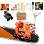 Titanium Chainsaw Sharpener Jig with 5 Bits