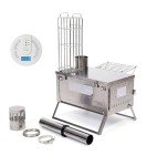Portable Titanium Wood Stove for Camping and Hiking
