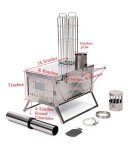 Portable Titanium Wood Stove for Camping and Hiking