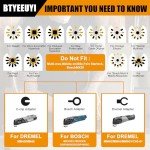 18 PCS Titanium Oscillating Tool Blades Set