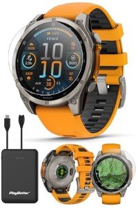 Garmin Fenix 8 Titanium Multisport GPS Smartwatch Bundle