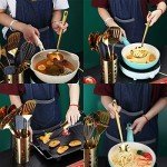 Titanium Gold Plated 13-Piece Kitchen Utensil Set