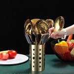 Titanium Gold Plated 13-Piece Kitchen Utensil Set