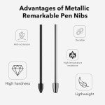 Titanium Replacement Nibs for Samsung S Pen Set