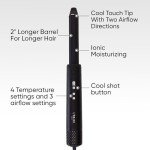 Titanium Hair Styler: Dry, Curl, Straighten, 5 Attachments