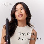 Titanium Hair Styler: Dry, Curl, Straighten, 5 Attachments