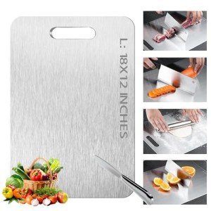 Megecy Double-Sided Titanium Cutting Board
