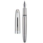 Asvine J16 Solid Titanium Fountain Pen with Box