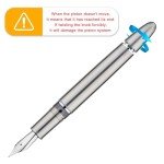 Asvine J16 Solid Titanium Fountain Pen with Box