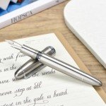 Asvine J16 Solid Titanium Fountain Pen with Box