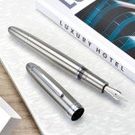 Asvine J16 Solid Titanium Fountain Pen with Box