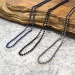 WANERSEN Titanium Chain Necklace for DIY Style