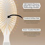 Titanium Gua Sha Hair Brush for Scalp Care