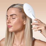 Titanium Gua Sha Hair Brush for Scalp Care