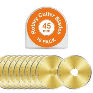 Titanium Coated 45mm Rotary Cutter Blade Pack
