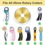 Titanium Coated 45mm Rotary Cutter Blade Pack
