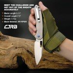 CJRB Pyrite-Alt Titanium Folding Knife - 8.9cm Blade
