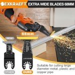 18 PCS Titanium Oscillating Tool Blade Set