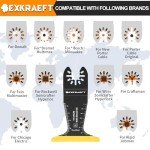 18 PCS Titanium Oscillating Tool Blade Set