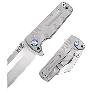 Titanium Tactical Folding Knife with S35VN Steel Blade