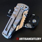 Titanium Tactical Folding Knife with S35VN Steel Blade