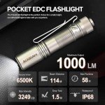 ACEBEAM Pokelit AA Mini Rechargeable Flashlight 1000 Lumens