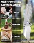 Titanium Tactical Folding Knife with S35VN Steel Blade